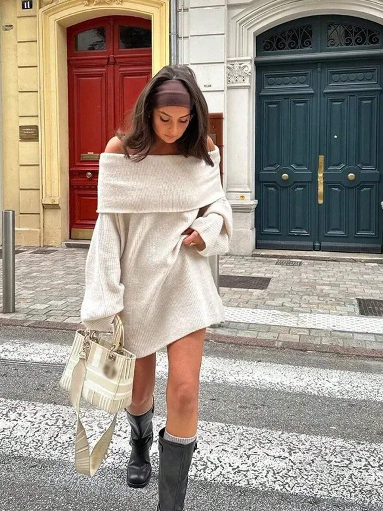 Danika Pullover Mini Knit Dress