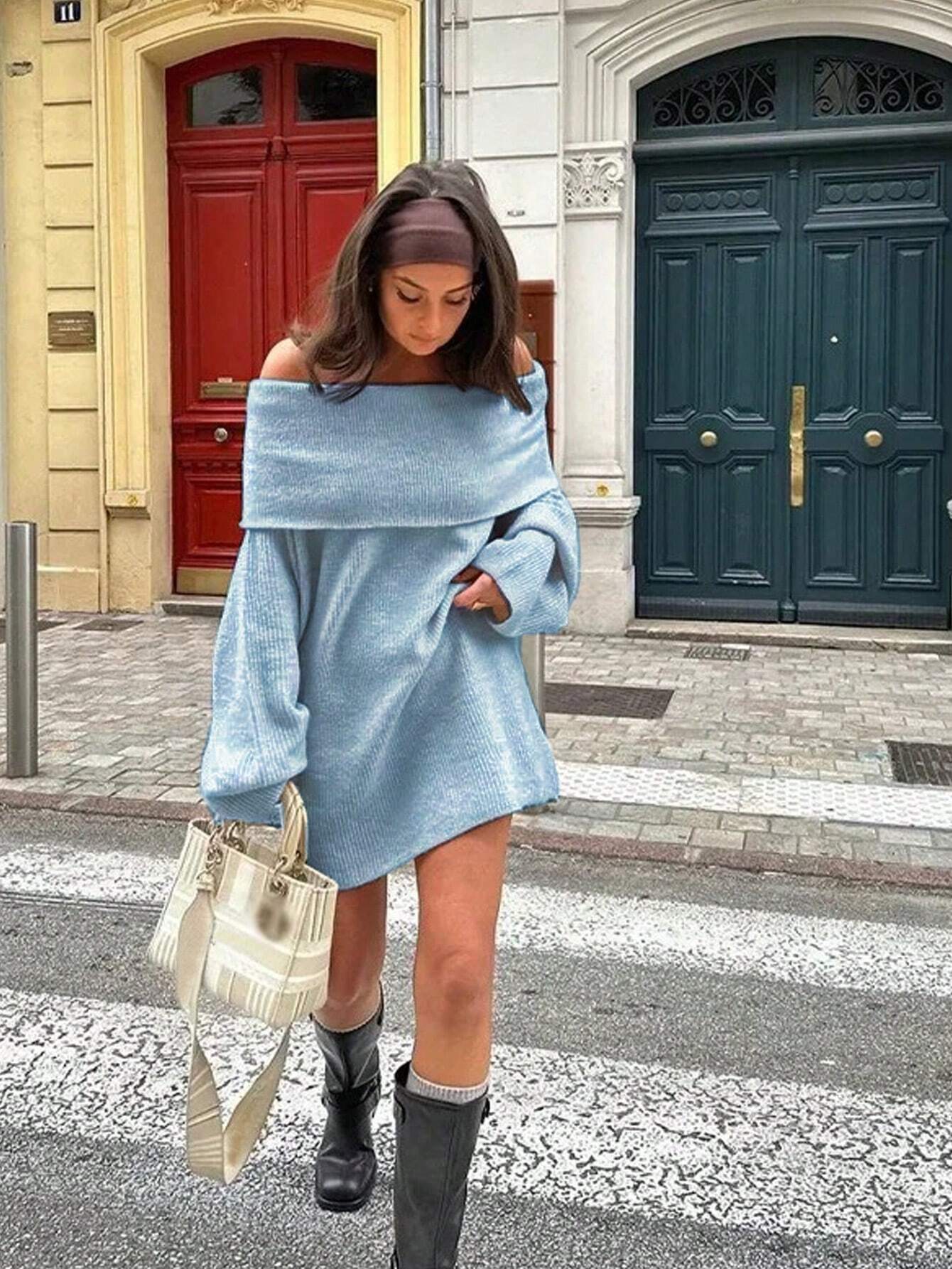 Danika Pullover Mini Knit Dress