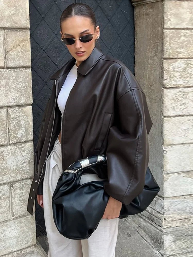 Caroline Vegan Leather Jacket