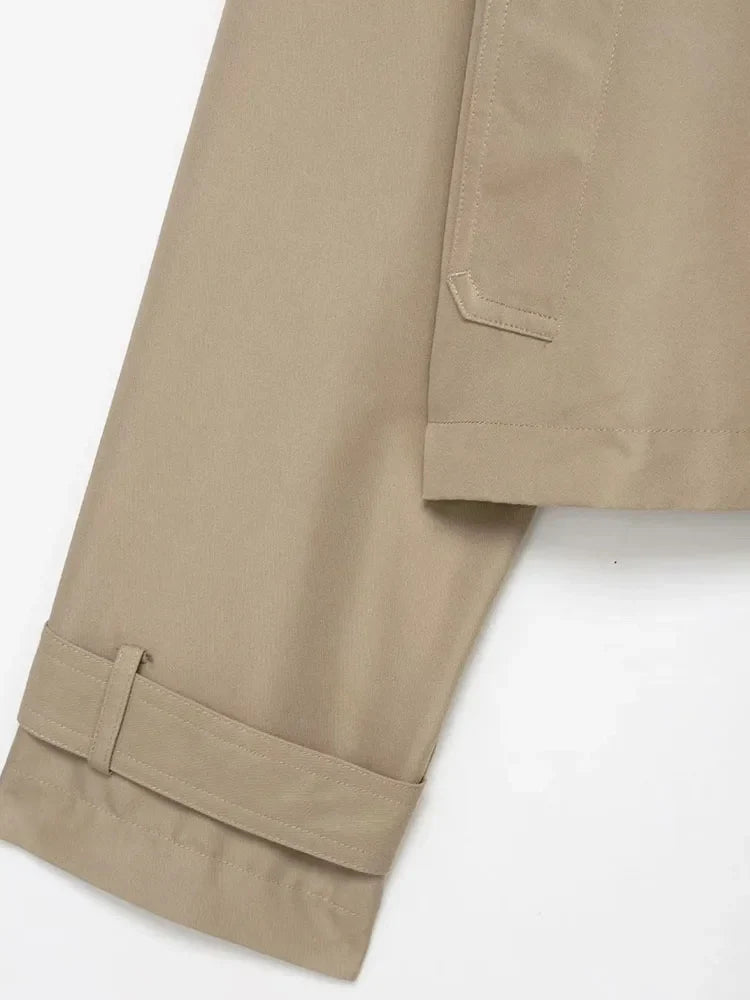 Janice Cropped Trench Coat